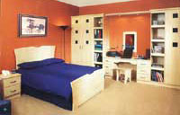Fitted bedroom furniture - Lincoln Canadian Maple