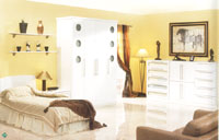 Fitted bedrooms - Lincoln High Gloss White
