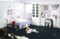 Fitted bedroom furniture  - York Satin White